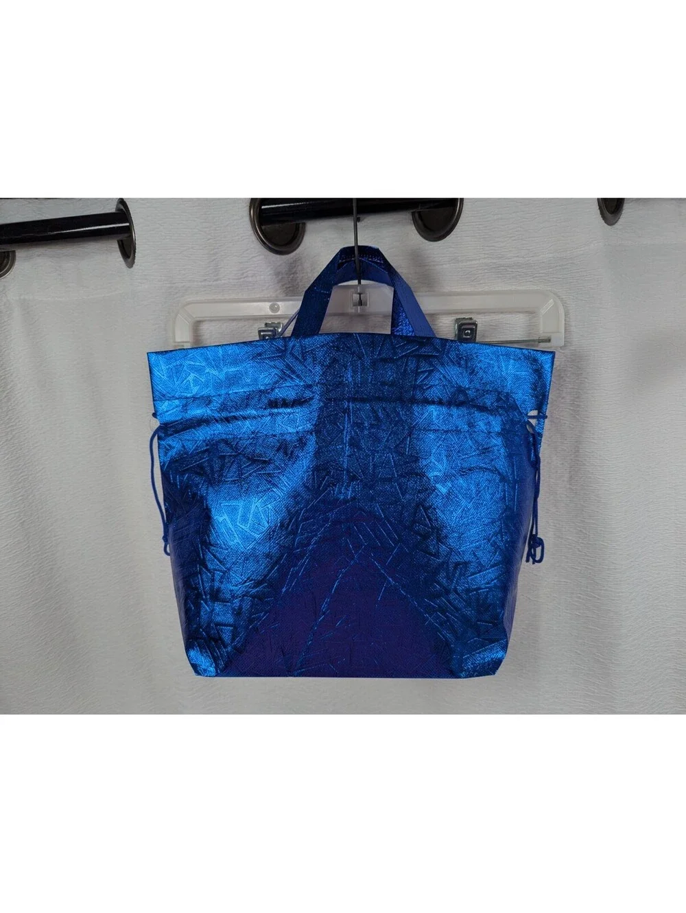 Canvas Type Draw Strip Gift Bags With Handles - 13 in x 10 in x 5 in - 24 Bags